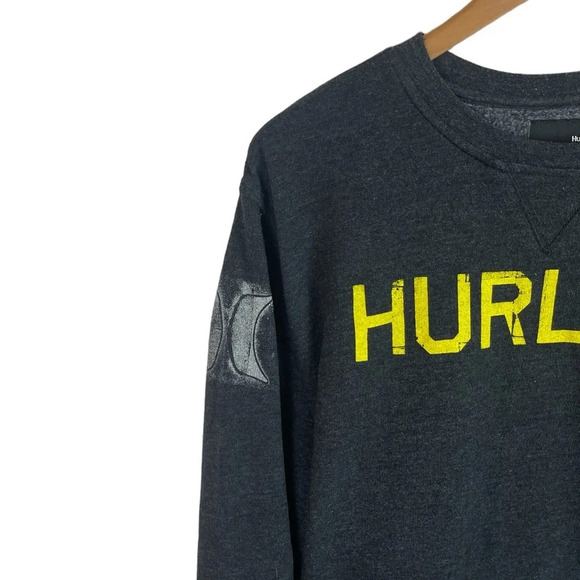 B7 Mens Hurley Surfing Brand Casual Beach Crew Neck Sweatshirt XXL - Picture 3 of 5